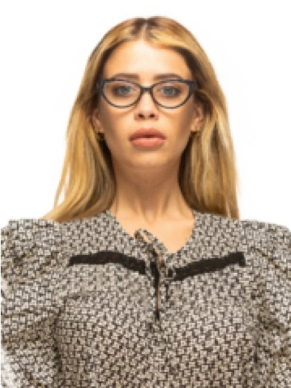 Jimmy Crystal Abella Black Crystal Readers Glasses +2.00 New York